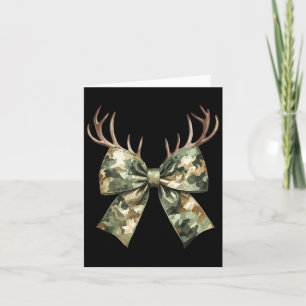 Camouflage Camo Coquette Bow Hunting Deer Hunter W Card