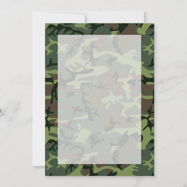 Camouflage Camo Green Brown Pattern (Front)
