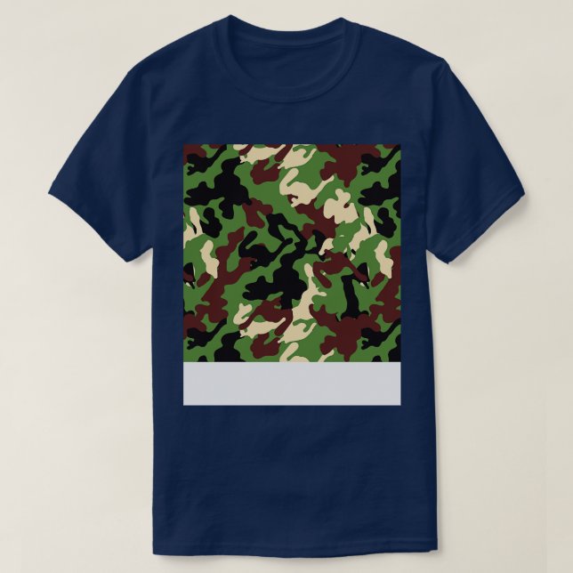 Camouflage Camo Pattern T-Shirt (Design Front)