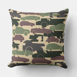 Camouflage Cars Cushion