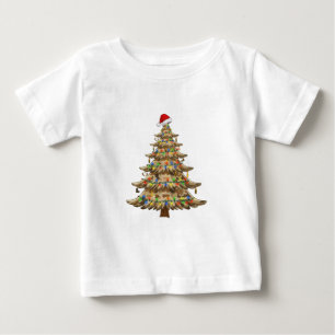 Camouflage Christmas Tree Veteran Military Funny Baby T-Shirt