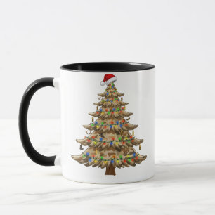 Camouflage Christmas Tree Veteran Military Funny   Mug