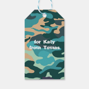 Camouflage Custom Gift Tag