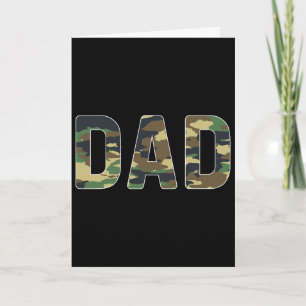 Camouflage Dad Fathers Day Card