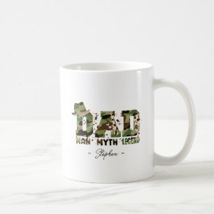 Camouflage "Dad – Man, Myth, Legend" Coffee Mug
