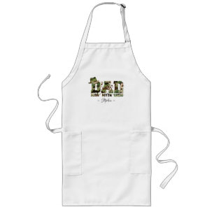 Camouflage "Dad – Man, Myth, Legend" Long Apron