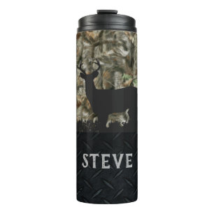 Camouflage Deer Hunting Name Men's Tumbler