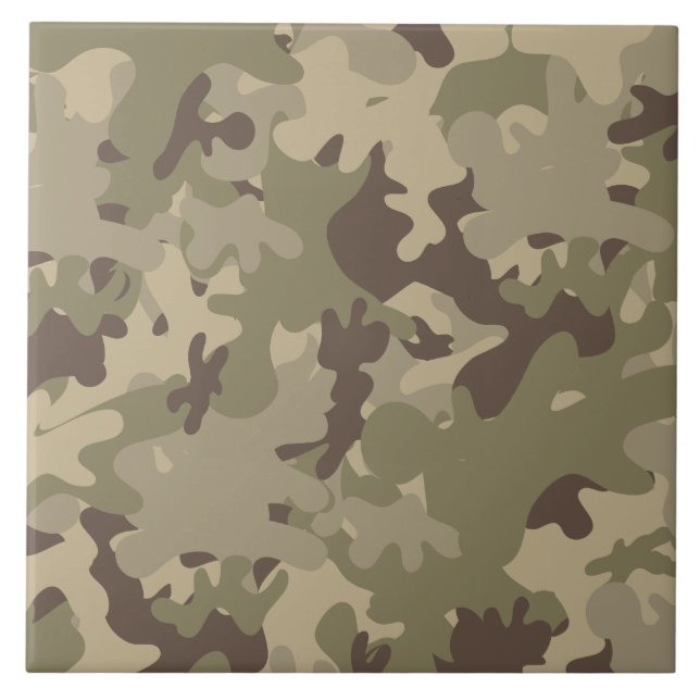 Camouflage design ceramic tile (Front)