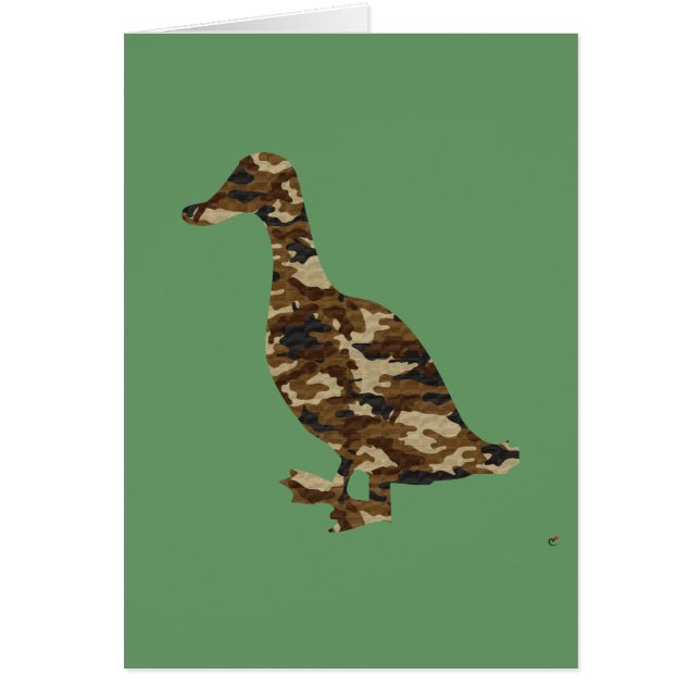 Camouflage Duck Silhouette (Front)