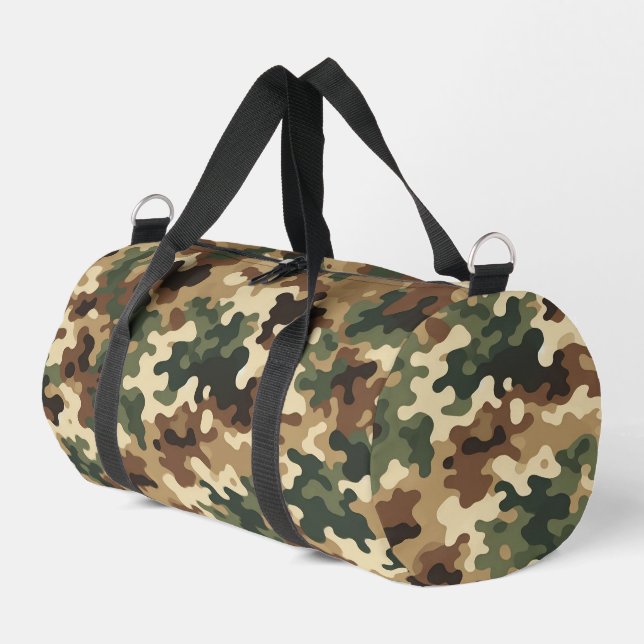 Camouflage Duffle Bag (Left Corner)