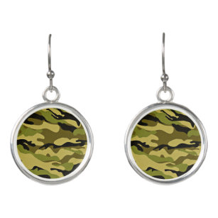 camouflage earrings