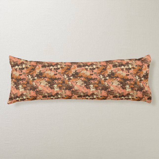 Camouflage Flower Interior Decor Victorian Memory  Body Cushion (Front)