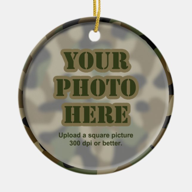 Camouflage Frame Ornament (2-sided) (Front)