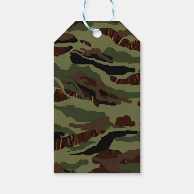 Camouflage Full Pattern Gift Tags (Front)