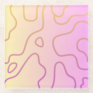 camouflage glass coaster