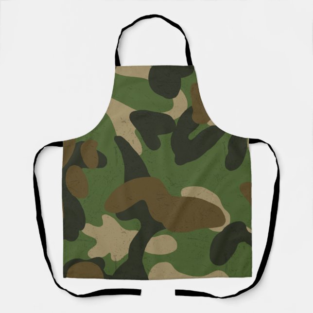 Camouflage Green Apron (Front)
