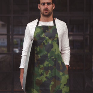 Camouflage Green Military Camo Forest Apron