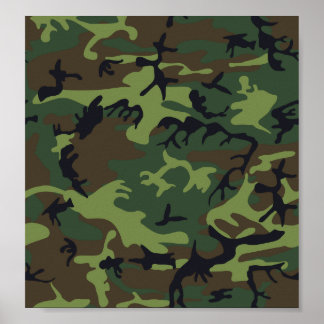 Camouflage Green Poster