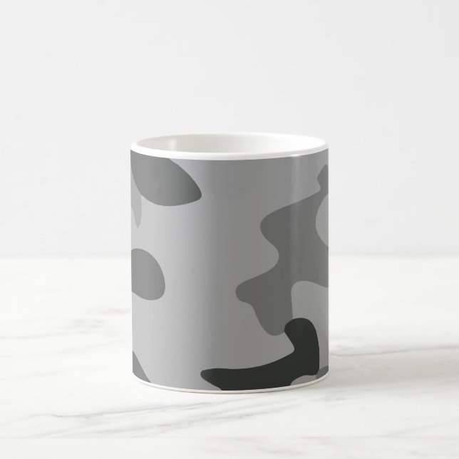 Camouflage Grey Accessories Coffee Mug (Center)