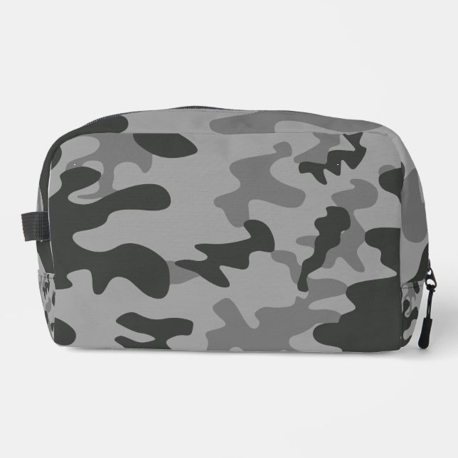 Camouflage Grey Accessories Dopp Kit (Front)
