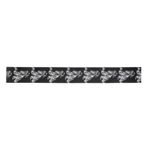 Camouflage Grey Snowmobile Satin Ribbon