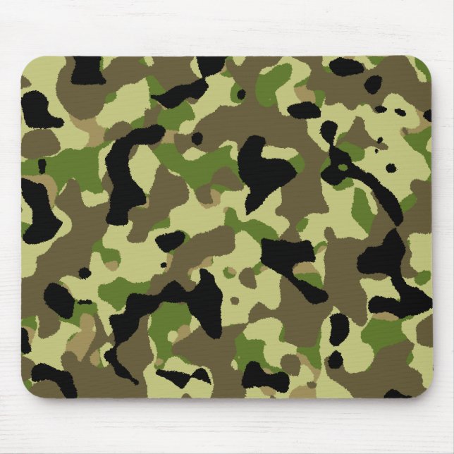 Camouflage Khaki Commando Camo Game Mousepad (Front)
