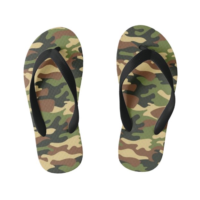 camouflage kid's thongs (Footbed)