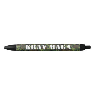 Camouflage KravMaga/Custom Text Black Ink Pen