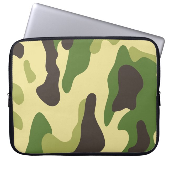 Camouflage Laptop Sleeve (Front)