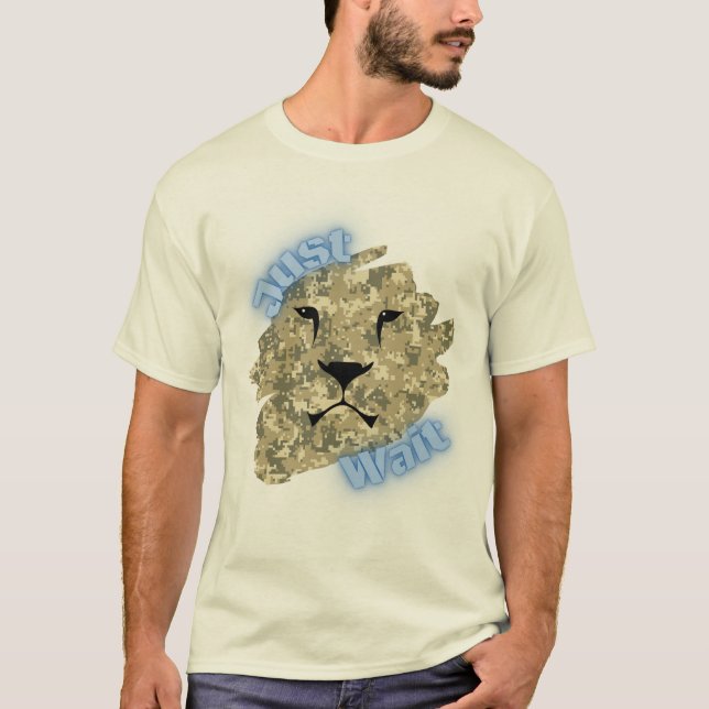 Camouflage lion t shirt (Front)