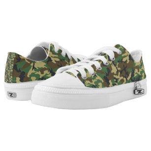 Camouflage Low Top Sneakers for Women
