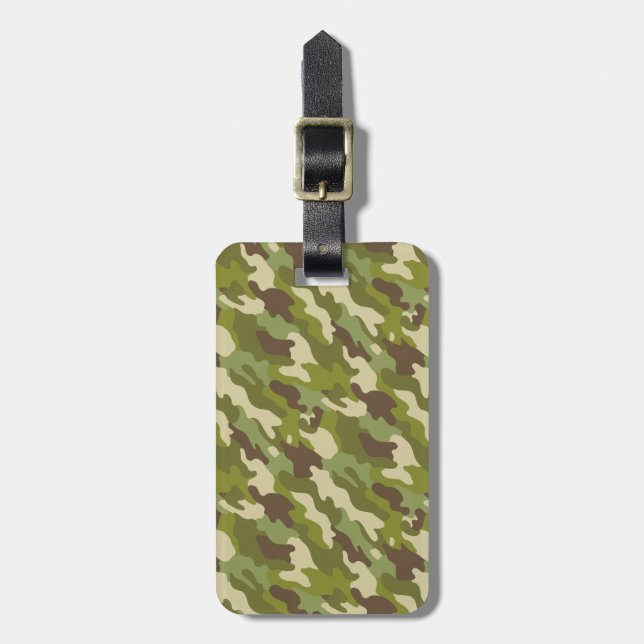 Camouflage Luggage Tag (Front Vertical)