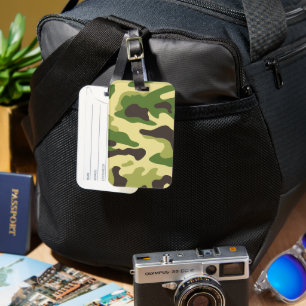 Camouflage Luggage Tag