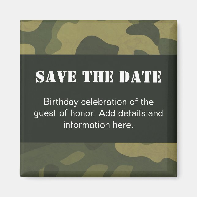 Camouflage Magnet (Front)