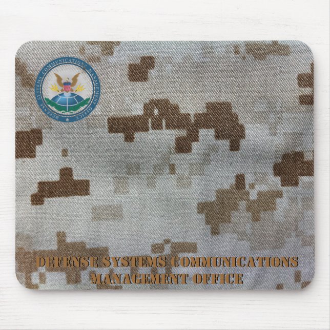 camouflage_marine_desert_06, dscmo_seal_4x4, De... Mouse Pad (Front)