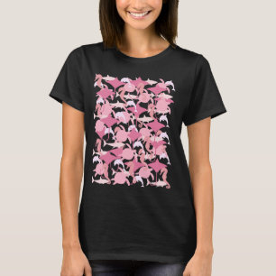 Camouflage Marine Life Ocean Camo Girls Women T-Shirt