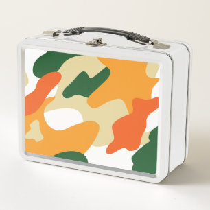 camouflage metal lunch box