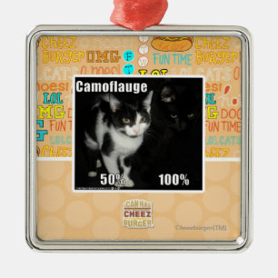 Camouflage Metal Ornament