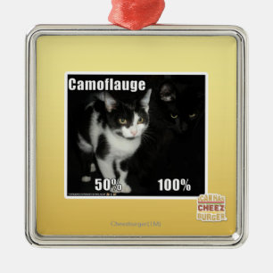 Camouflage Metal Ornament