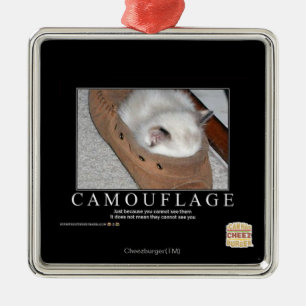 Camouflage Metal Tree Decoration