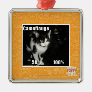 Camouflage Metal Tree Decoration