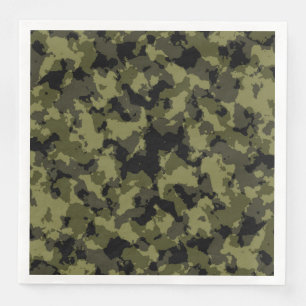 Camouflage military style napkin