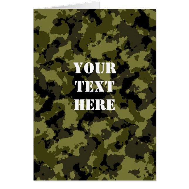 Camouflage military style pattern (Front)