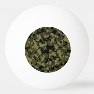 Camouflage military style pattern ping pong ball