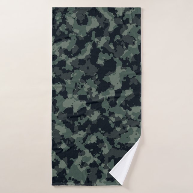 Camouflage military texture bath towel (Bath Towel)