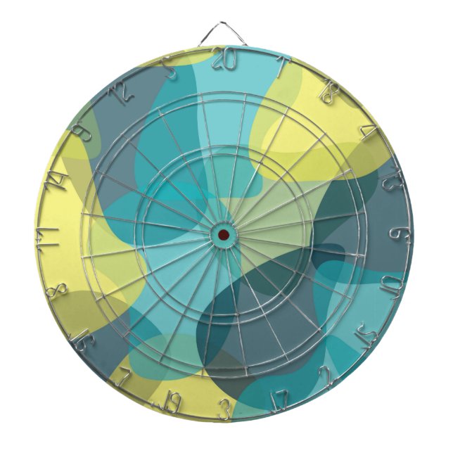 Camouflage, modern, cool, trendy, urban geometric dartboard (Front)