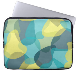 Camouflage, modern, cool, trendy, urban geometric laptop sleeve