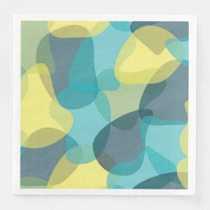Camouflage, modern, cool, trendy, urban geometric napkin