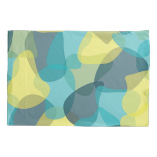 Camouflage, modern, cool, trendy, urban geometric pillowcase