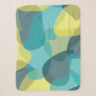 Camouflage, modern, cool, trendy, urban geometric sherpa blanket